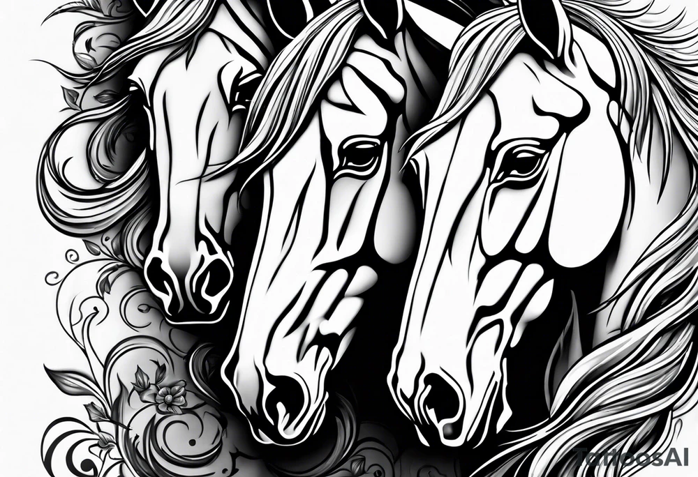 horses tattoo idea