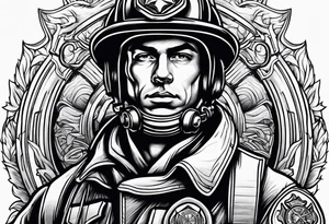 Firefighter tattoo tattoo idea