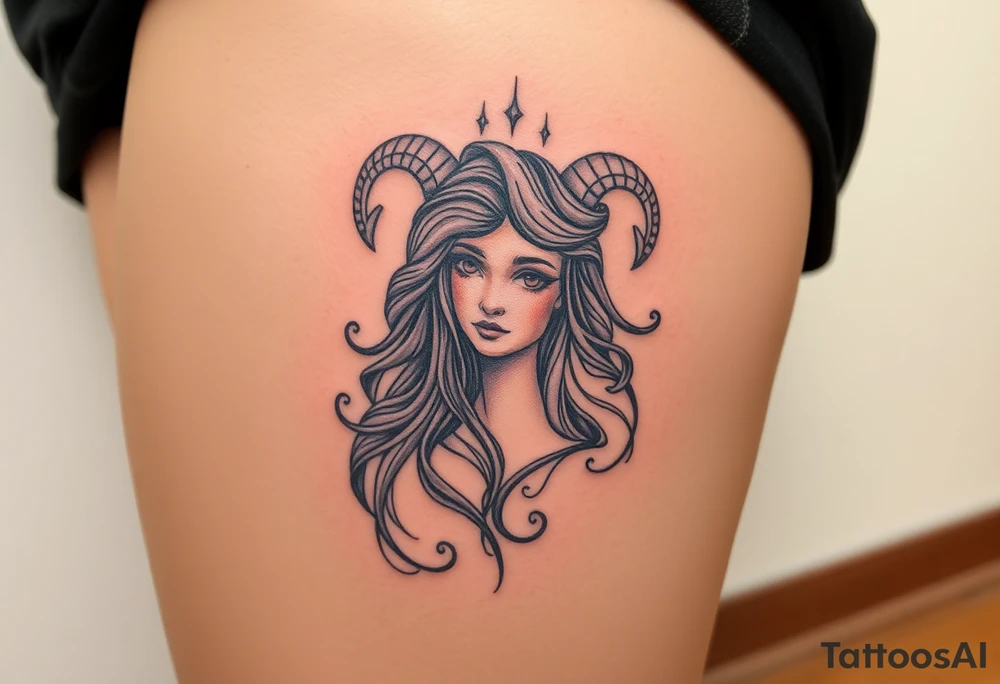 Aries goddess tattoo idea