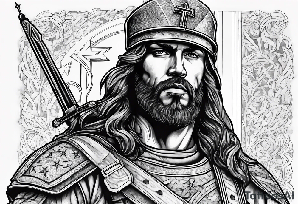 soldier of Christ tattoo idea