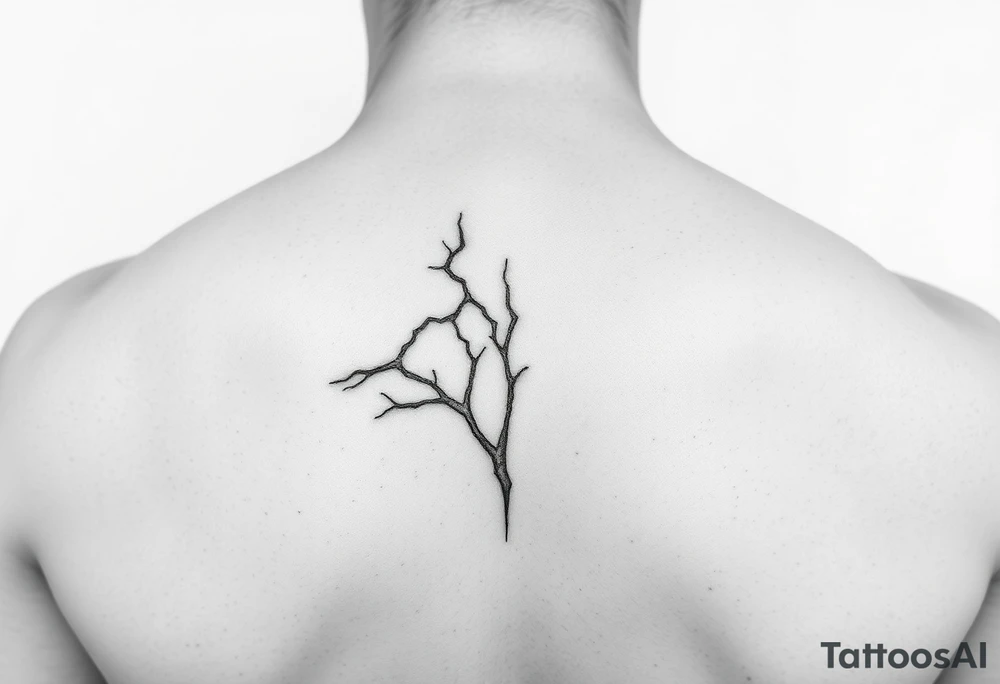 curaçao line drawing tattoo idea