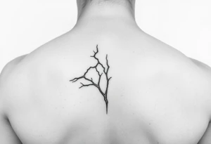 curaçao line drawing tattoo idea