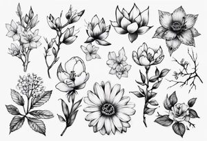 Small  spring beside a oka tattoo idea