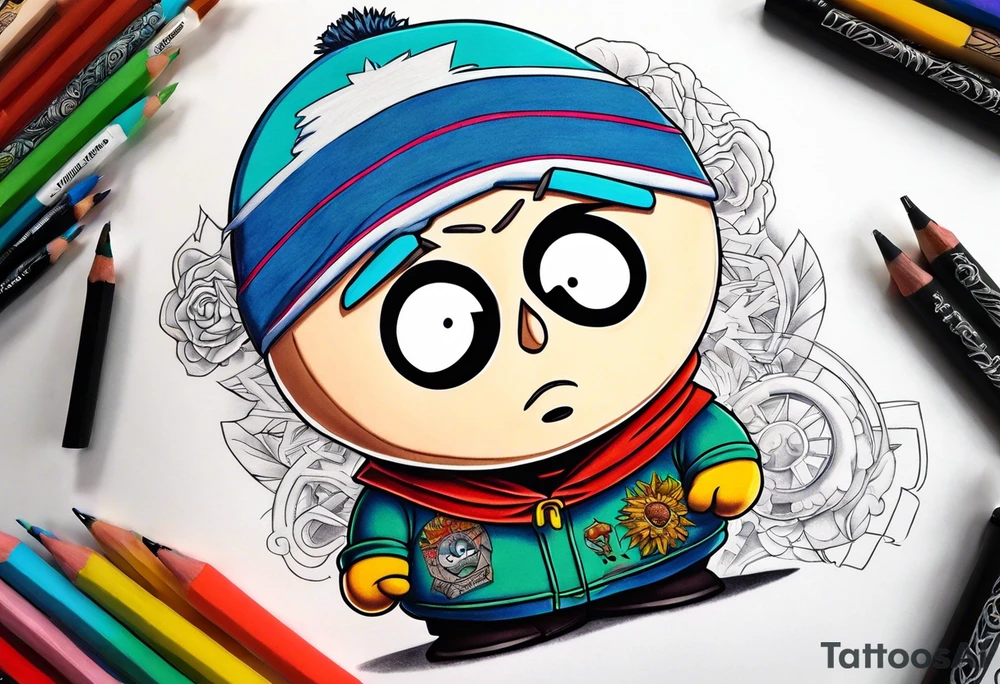 South Park tattoo of one of the characters tattoo idea