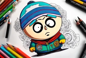 South Park tattoo of one of the characters tattoo idea