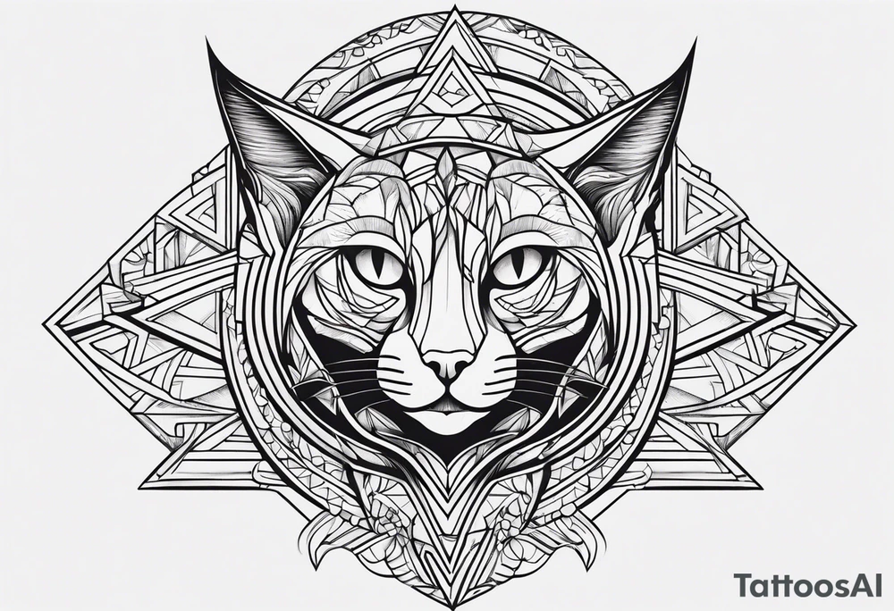 Black Cat tattoo idea