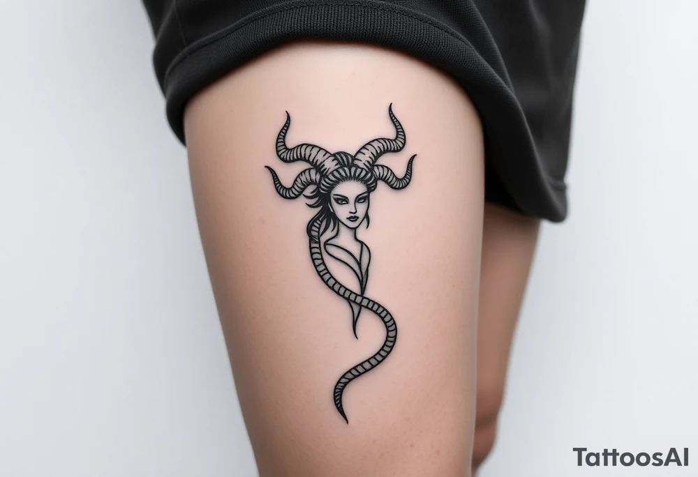 medusa greek goddess tattoo idea