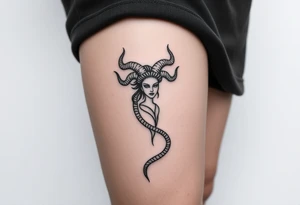 medusa greek goddess tattoo idea