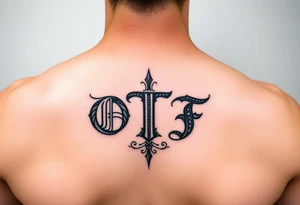 Initials OTF tattoo idea