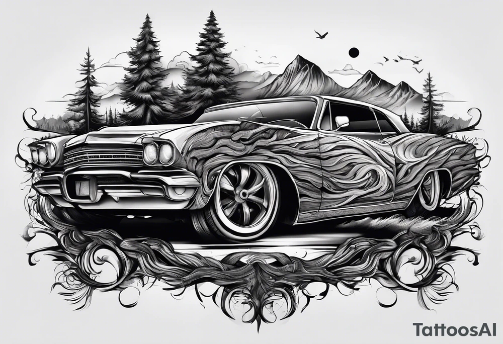 piece of driftwood tattoo idea
