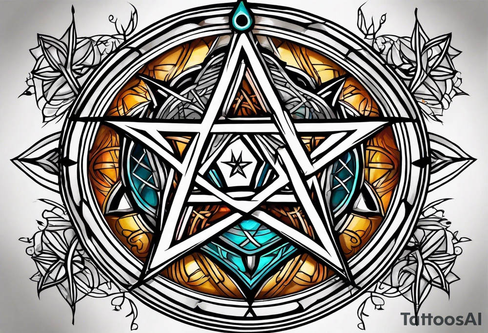 Sigil pentagram tattoo idea