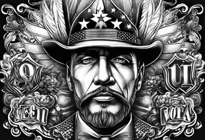 Patriotic, life, love, respect, dignity tattoo idea