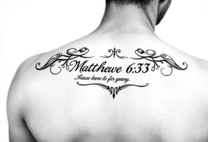 Matthew 6:33 tattoo idea