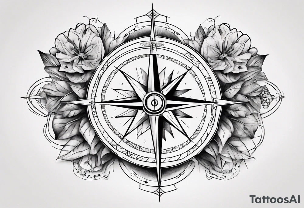 wonderlust with compass tattoo idea