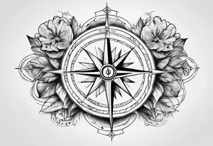 wonderlust with compass tattoo idea