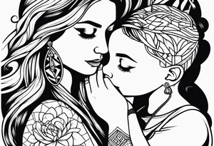A mothers love for her kids tattoo idea