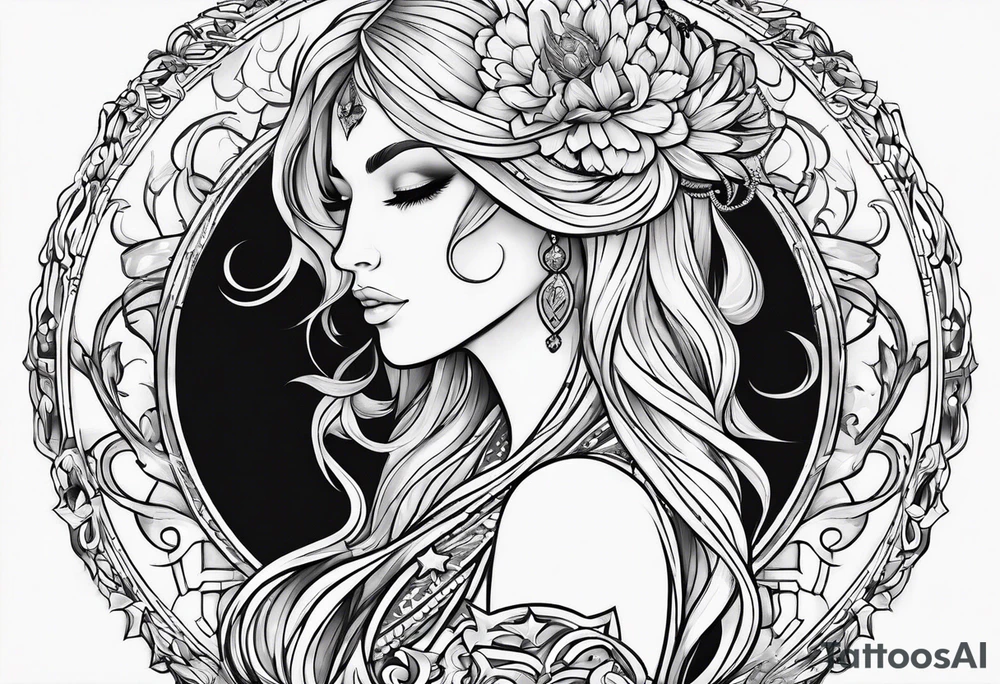 virgo zodiac tattoo idea