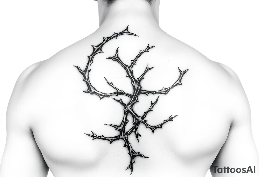 Thorn wrapped going down tattoo idea