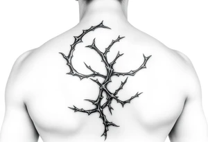 Thorn wrapped going down tattoo idea