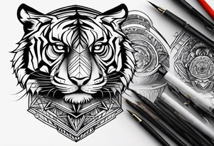 tiger tripes tattoo idea