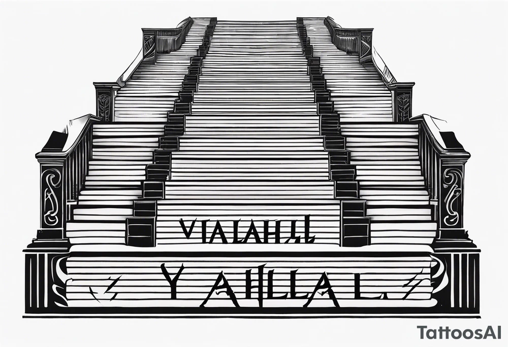 Valhalla stairs tattoo idea