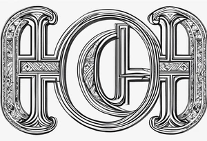 Honorata and Jacek marriage. Generate a tattoo from the letters H and J tattoo idea