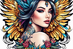 Wind beneath my wings tattoo idea