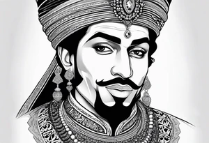 Prince ali in arabic tattoo idea
