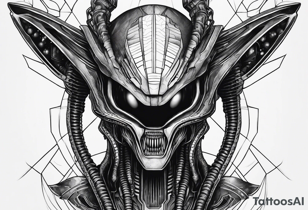 Xenomorph head tattoo idea