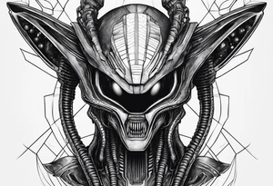 Xenomorph head tattoo idea
