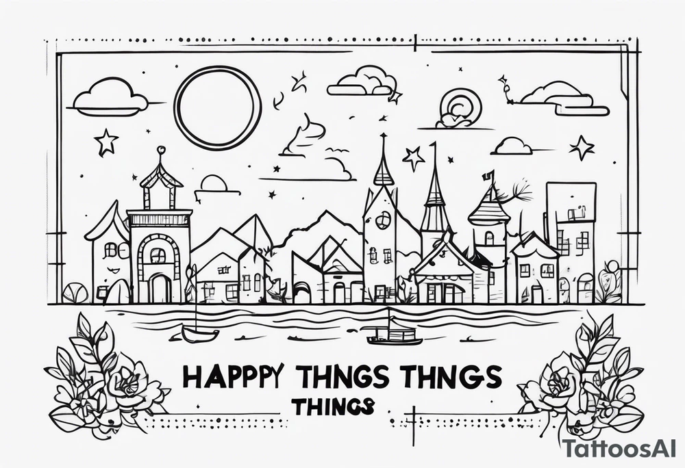 focus on happy things tattoo idea