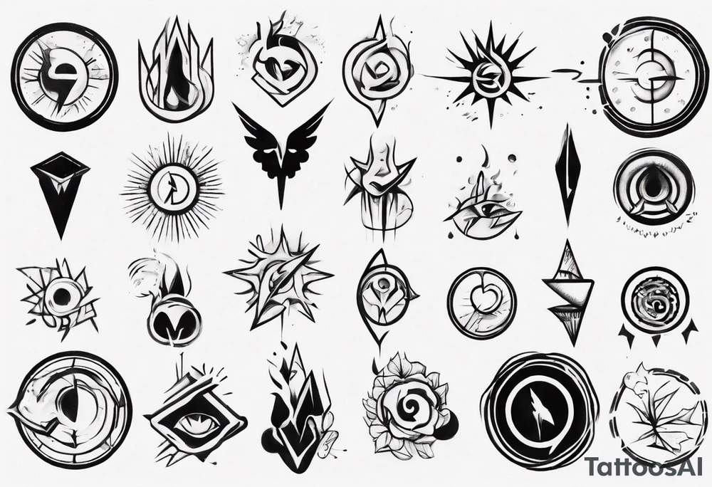 Symbol to remind being average tattoo idea