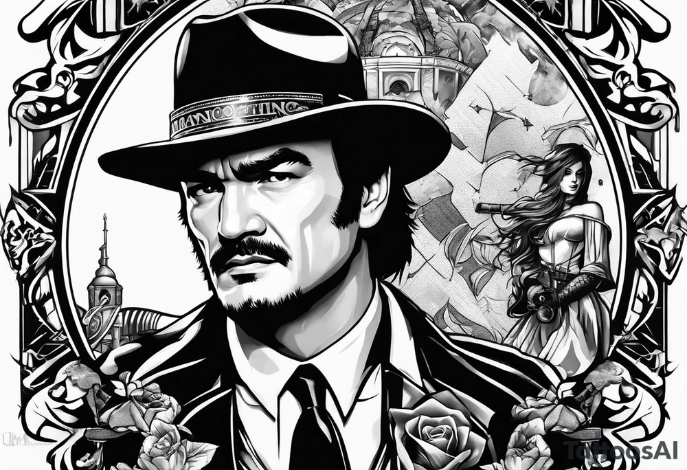 tarantino movies mash up tattoo idea