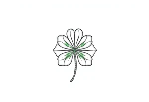 4-leaf clover tattoo idea