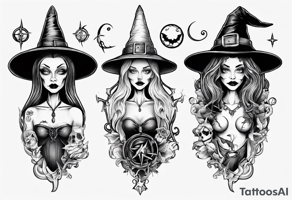 witch tattoo idea