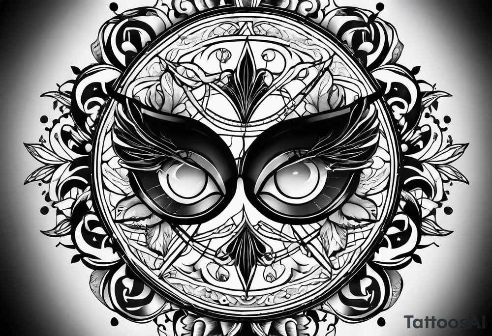round tattoo tattoo idea