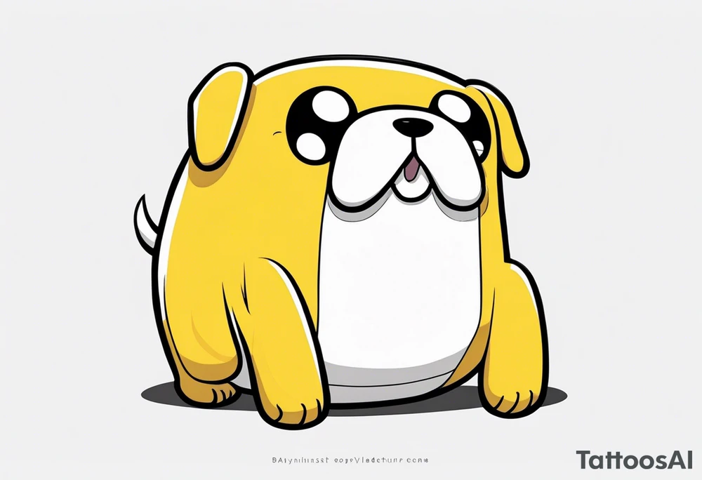 jake the dog from adventure time tattoo idea