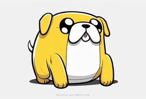 jake the dog from adventure time tattoo idea