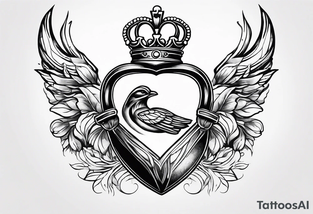 Irish claddagh tattoo idea