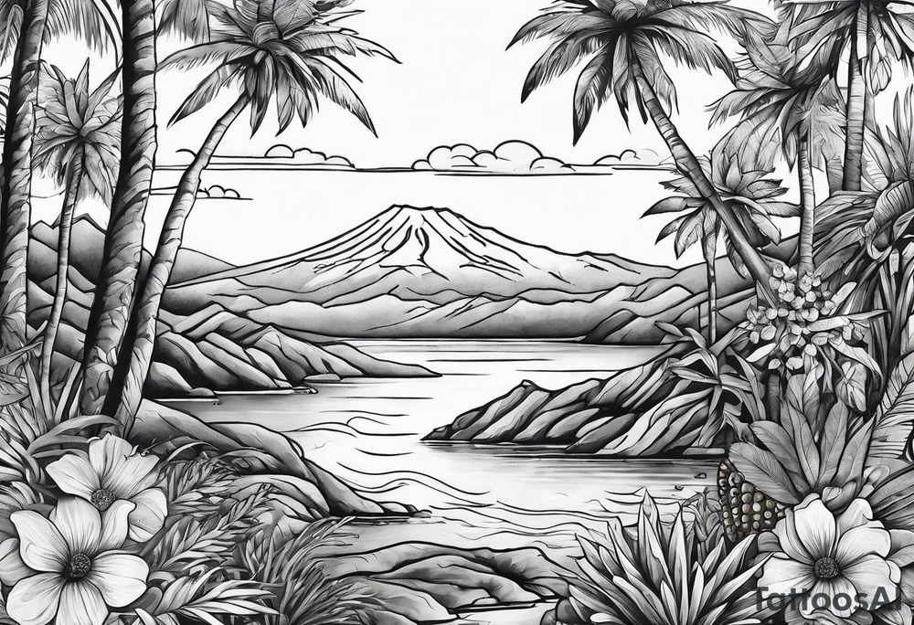 California homage, Bay Area, include icons tattoo idea