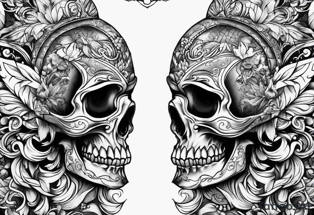 Christian leg sleeve tattoo idea