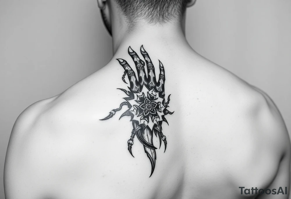 japans hand + Full arm  tattoo concept tattoo idea