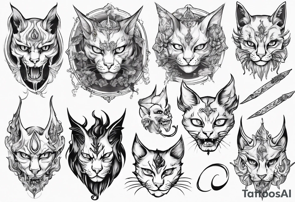 Hades as an cat tattoo idea