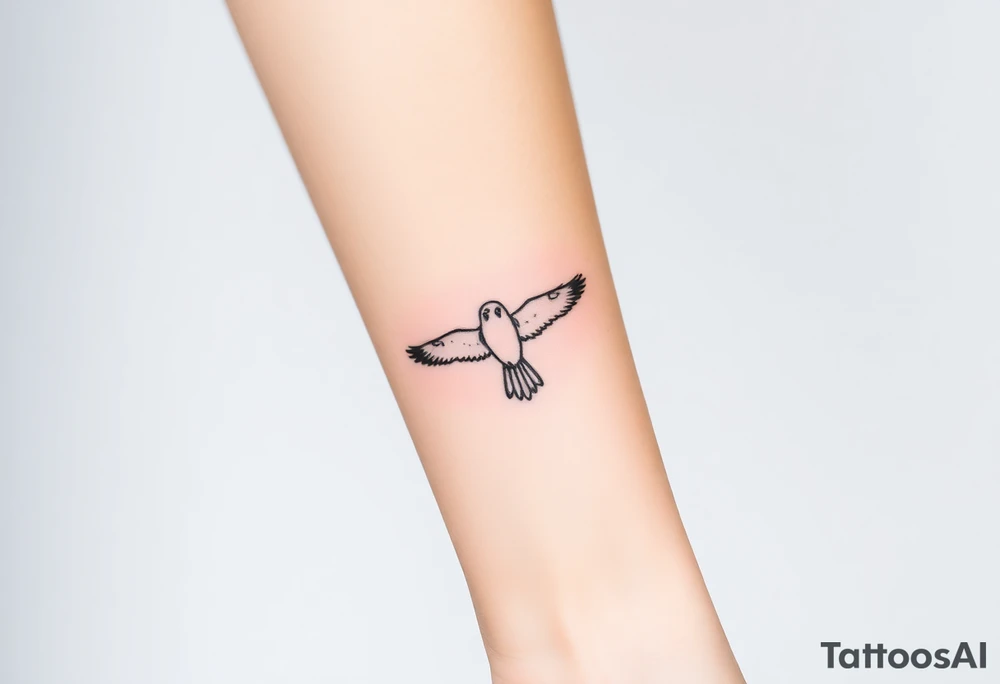 Nighthawk bird tattoo idea