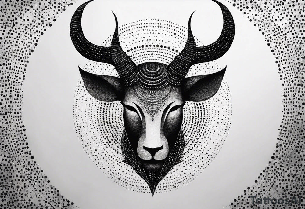 Anonymous with horns tattoo idea