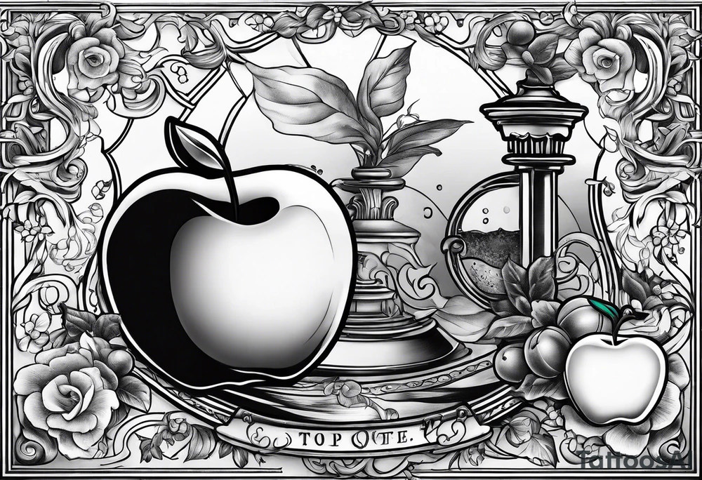 Teacher Apple and lab tattoo idea