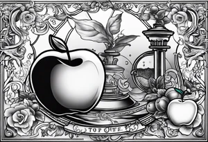 Teacher Apple and lab tattoo idea