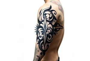 Sicilian coast with oceanic aesthetic tattoo idea