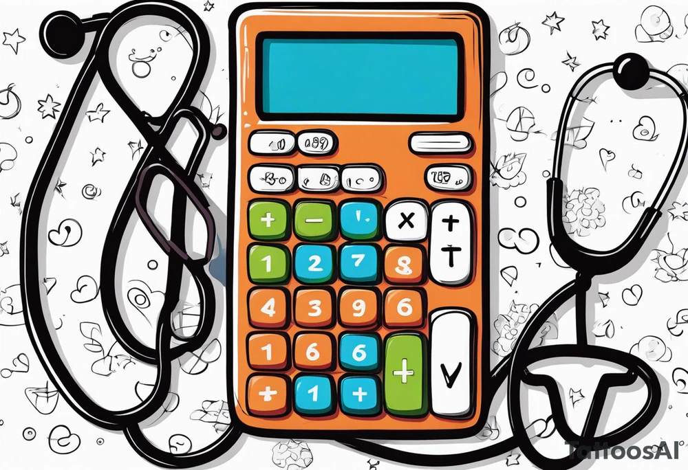 CALCULATOR
, STETHOSCOPE tattoo idea