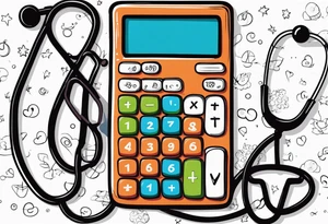 CALCULATOR
, STETHOSCOPE tattoo idea